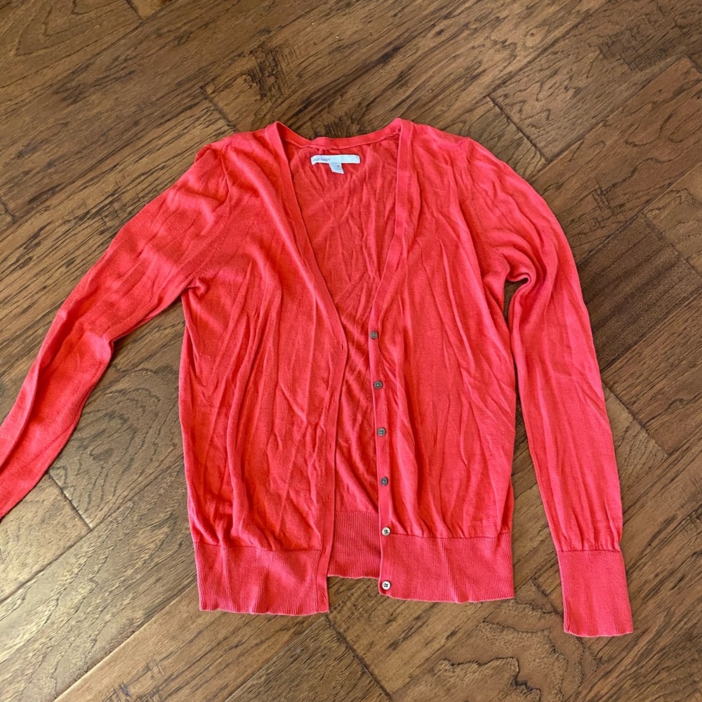 Pink cardigan old navy